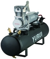 Schwarzer und silberner portierbarer Druckluft-Stahlbehälter 12V 200psi/Luft-Quellausrüstung