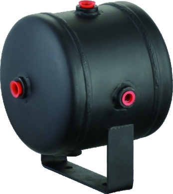 Schwarzer horizontaler Luft Comressor-Stahlbehälter für Luft-Horn-Reifen, 0,5-Gallonen-Luftbehälter